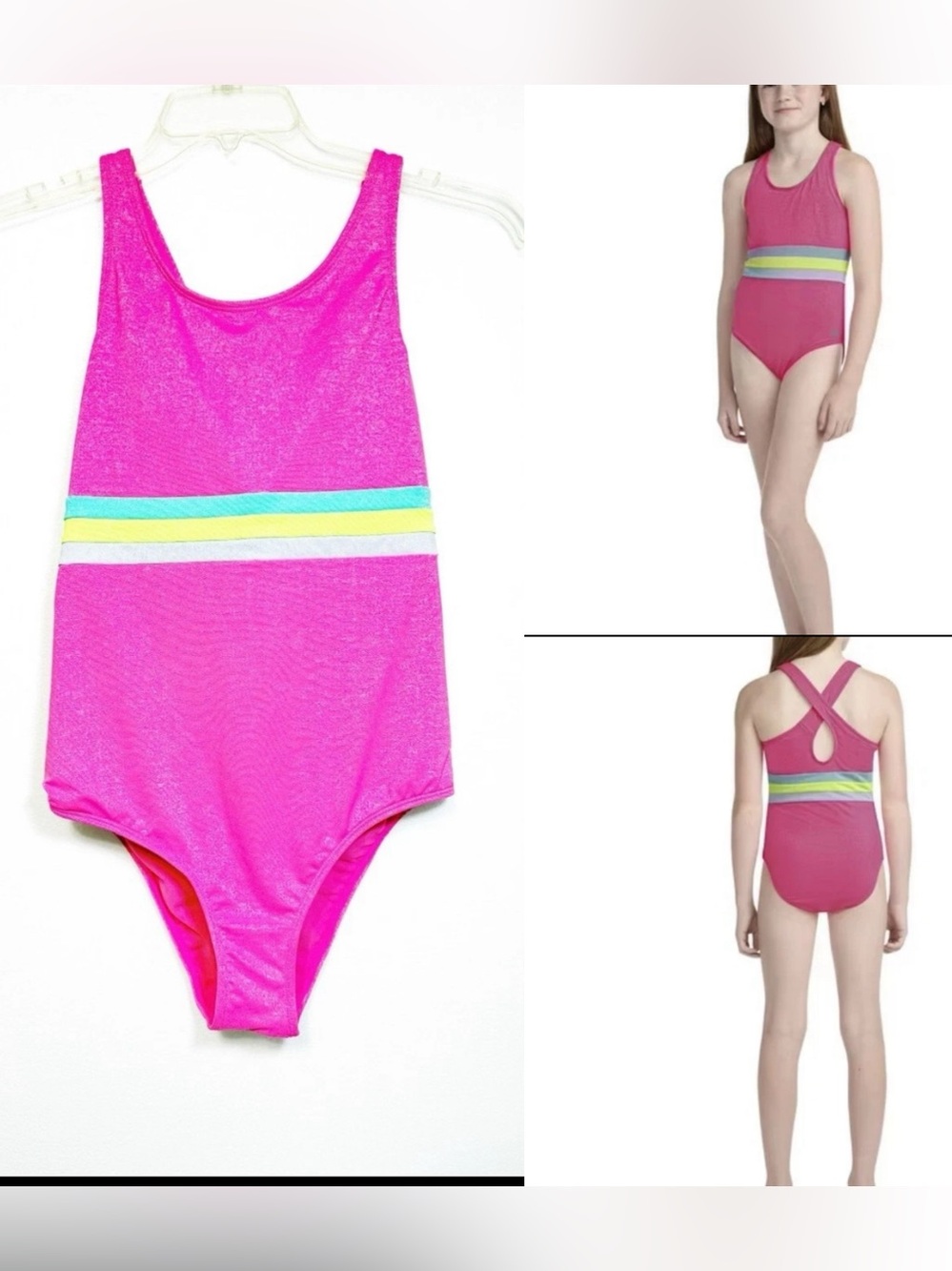 Hurley Girl's One Piece Swimsuit Size Y XXL